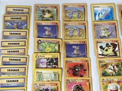 Lot Of Cards Vintage Pokemon Card Lot Pikachu PVC Figure 56 Cards Total - Image 4