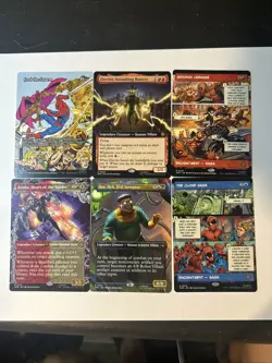6x Spider-Man MTG HTF Cards - Image 1