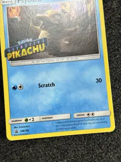 Stamped Psyduck SM199 Detective Pikachu Promo Holo Rare Pokemon Card TCG NM - Image 4