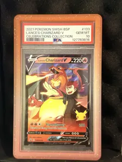 Pokemon Lance's Charizard V Promo Cards SWSH133 Celebrations - Image 1