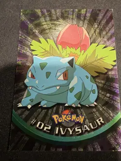 1999 Topps Pokemon Black Logo TV Animation Edition Series 1 Ivysaur Card #2 - Image 1