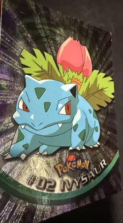 1999 Topps Pokemon Black Logo TV Animation Edition Series 1 Ivysaur Card #2 - Image 2