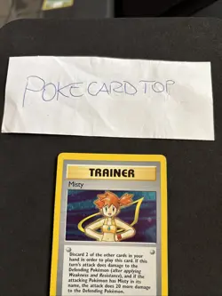 Pokemon Card Misty Trainer 18/132- Eng-Holo-swirl-Exc! - Image 2