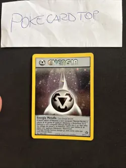 Pokemon Card Energia Metallo Holo 19/111- Neo Genesis-Holo-swirl-Mint! - Image 1
