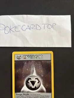 Pokemon Card Energia Metallo Holo 19/111- Neo Genesis-Holo-swirl-Mint! - Image 2