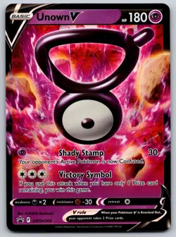 Unown V (Full Art) 176/195 SWSH12: Silver Tempest NM Pokemon Card TCG - Image 1