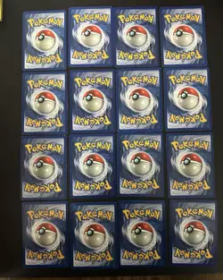 Pokemon Fossil Unlimited Complete Common Set 16 Cards - Image 2