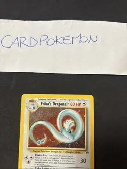 Pokemon Card Erika's Dragonair 4/132 - Set GYM Heros - Eng-Holo-Good! - Image 2