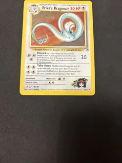 Pokemon Card Erika's Dragonair 4/132 - Set GYM Heros - Eng-Holo-Good! - Image 3