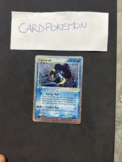 Pokemon Card Lapras Ex 99/109- EX Ruby & Sapphire-swirl-Eng-holo-Exc! - Image 1
