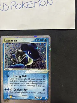 Pokemon Card Lapras Ex 99/109- EX Ruby & Sapphire-swirl-Eng-holo-Exc! - Image 4