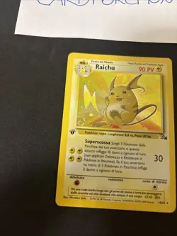 Pokemon Card Raichu 14/62 1St - Fossil -ita-Holo-swirl-exc! - Image 4