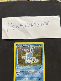 Pokemon Card Azumarill 2/111 -Neo Genesis-eng-Holo-good! - Image 2