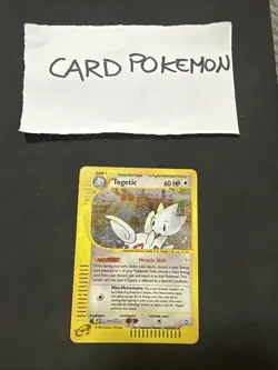 Pokemon Card TOGETIC H27/H32 - Set Aquapolis - ENG - Holo - Rare. Good - Image 1