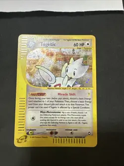 Pokemon Card TOGETIC H27/H32 - Set Aquapolis - ENG - Holo - Rare. Good - Image 2