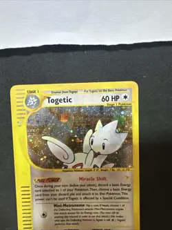 Pokemon Card TOGETIC H27/H32 - Set Aquapolis - ENG - Holo - Rare. Good - Image 5
