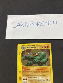 Pokemon Card Machamp 16/165 Expedition Set Base-ita-holo-swirl-Exc! - Image 2