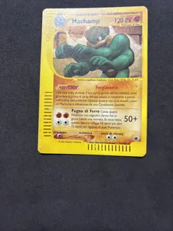 Pokemon Card Machamp 16/165 Expedition Set Base-ita-holo-swirl-Exc! - Image 3