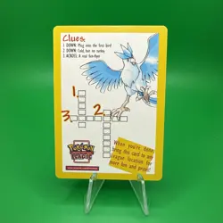 Legendary Birds Promo Card Crossword Puzzle Pokemon TCG. D33 - Image 1