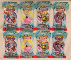 8 - POKEMON Scarlet Violet Journey Together Booster Pack LOT * NEW FREE SHIPPING - Image 1