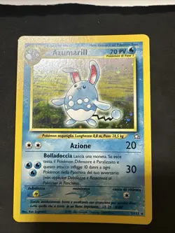 Carte Pokemon Azumarill 2/111 Neo Genesis Swirl Holo Vintage Wizards Ita MINT - Image 2