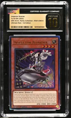 CGC 10 Inspector Boarder RA01-EN010 1st Edition,Ultimate Rare Yu-gi-oh!25th Anni - Image 1