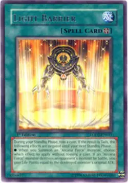 Yugioh! LP Light Barrier - LODT-EN051 - Rare - 1st Edition Lightly Played, Engli - Image 1