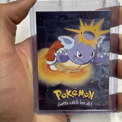 Pokemon #08 Wartortle - Stage 2 Pokemon Topps Holo Foil Card - E8 of 12 NM Vtg - Image 1