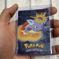Pokemon #08 Wartortle - Stage 2 Pokemon Topps Holo Foil Card - E8 of 12 NM Vtg - Image 2