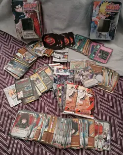 Naruto Trading Cards Assorted with tins Pks all are opened - Image 3