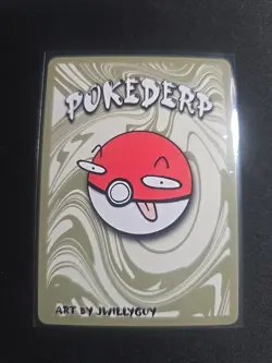 Pokederp 2 1st Edition Onion - Bulbasaur 3/3 Secret Rare Custom Derpy Card - Image 2