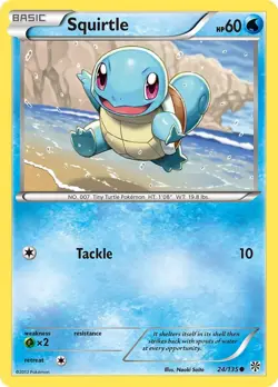 Squirtle 24/135 Common Plasma Storm Non Holo Pokemon Card - Image 1