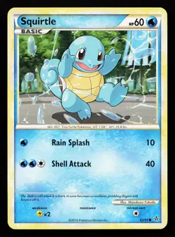 Squirtle 63/95 Common Unleashed Pokemon Card - Image 1