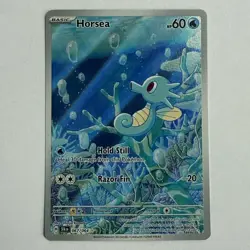 Pokemon TCG Horsea 067/064 Shrouded Fable Illustration Rare Card Near Mint - Image 1