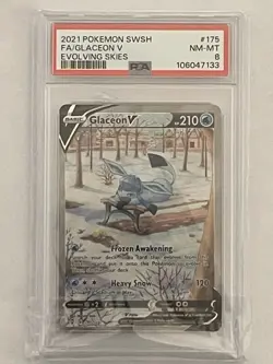 Pokemon Mystery Packs/PSA NM-MT 8 Glaceon/2Other Graded Cards/Read Description! - Image 1