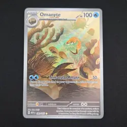 Pokemon TCG Card Omanyte 180/165 S&V 151 Illustration Rare *English* - NM - Image 1