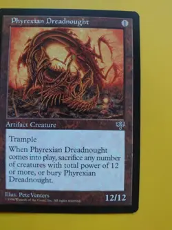 Phyrexian Dreadnought. good. rare mirage.Magic the Gathering Card. as shown - Image 2