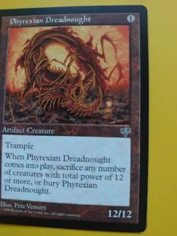 Phyrexian Dreadnought. good. rare mirage.Magic the Gathering Card. as shown - Image 3