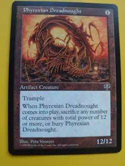 Phyrexian Dreadnought. good. rare mirage.Magic the Gathering Card. as shown - Image 4