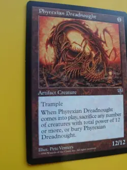 Phyrexian Dreadnought. good. rare mirage.Magic the Gathering Card. as shown - Image 5