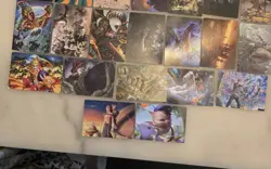 Large Magic The Gathering Art Series Lot Some Gold Signatures Various Sets - Image 2