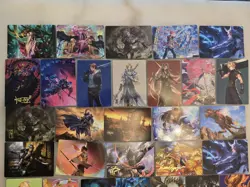 Large Magic The Gathering Art Series Lot Some Gold Signatures Various Sets - Image 5