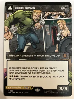MTG: Eddie Brock (0224) (Borderless) - Marvel's Spider-Man #224 M Normal NM - Image 1