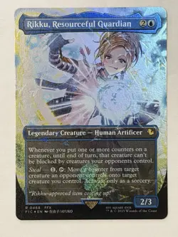 Rikku, Resourceful Guardian 0468 Borderless Chocobo Tracks MTG FFX NM - Image 1
