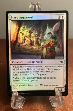 MTG Hare Apparent - Foil - Foundations #15 - Near Mint Magic the gathering NM - Image 1
