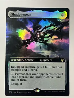 MTG Magic the Gathering Shadowspear (345/415) Theros Beyond Death LP FOIL - Image 1