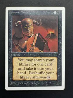 Demonic Tutor Unlimited MTG Magic The Gathering - Image 1