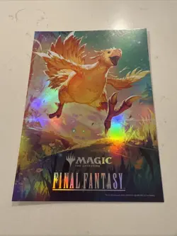 MTG Chocobo Racing Final Fantasy Promotional Print Magic The Gathering 7x5 - Image 1