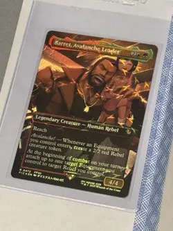 Barret, Avalanche Leader Chocobo Track Foil Magic The Gathering Final Fantasy NM - Image 1