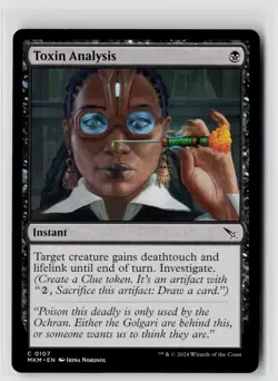 MTG Murders At Karlov Manor Toxin Analysis x4 NM Common - Image 1